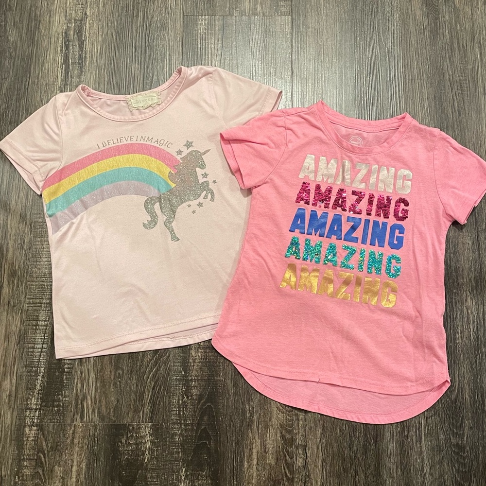 2/$6 • Wondernation Sparkle Shirts 6X